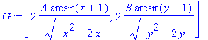 G := vector([2*A*arcsin(x+1)/(sqrt(-x^2-2*x)), 2*B*...